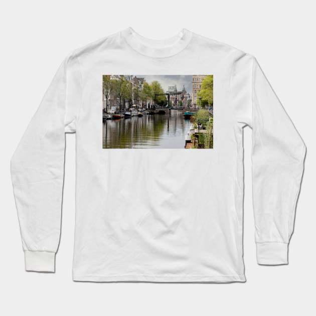 Quiet Canal Long Sleeve T-Shirt by Memories4you